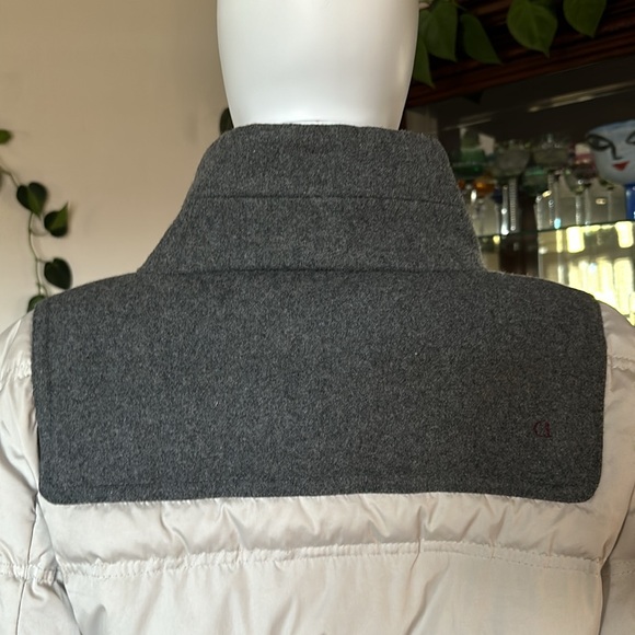 Comma Winter Down Coat Off White/ Gray EU Size 40 - Picture 4 of 11